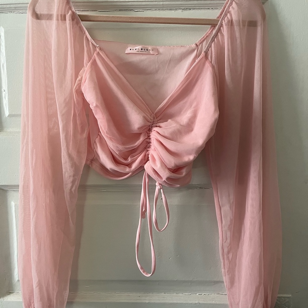 Blue Blush Light Pink Top